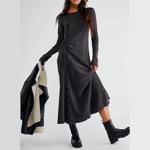 Free People FP One Natasha Thermal Dress in Coca Cola - Size XL - Picture 1 of 7